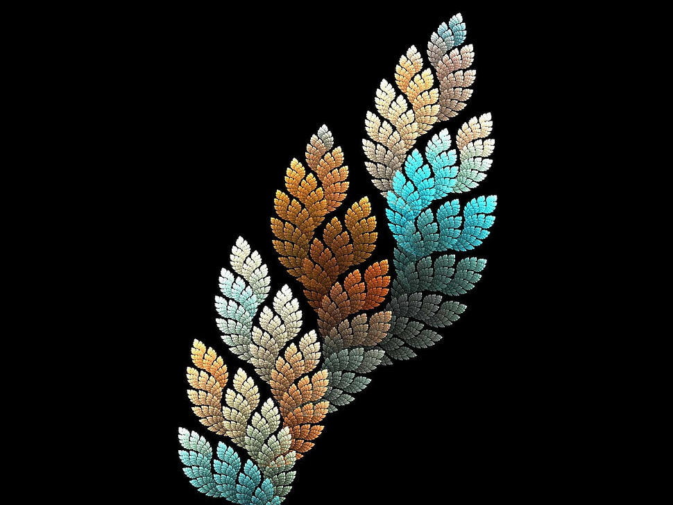 multicolored floral decor HD wallpaper